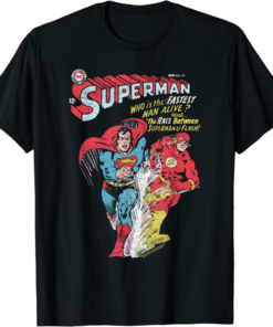 The Fastest T-Shirt Justice League Flash Superman Fastest