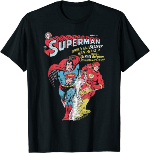 The Fastest T-Shirt Justice League Flash Superman Fastest