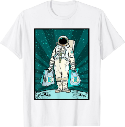 Theta Coin T-Shirt Crypto Currency Talk To The Moon Space