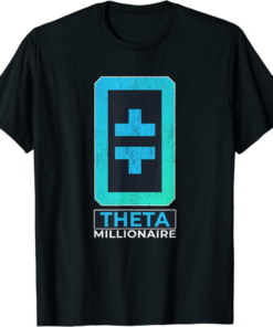 Theta Coin T-Shirt Crypto Hodl Cryptocurrency Millionaire