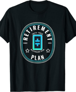 Theta Coin T-Shirt Crypto Retirement Plan Logo Fan