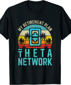 Theta Coin T-Shirt Cryptocurrency Retirement Plan Network