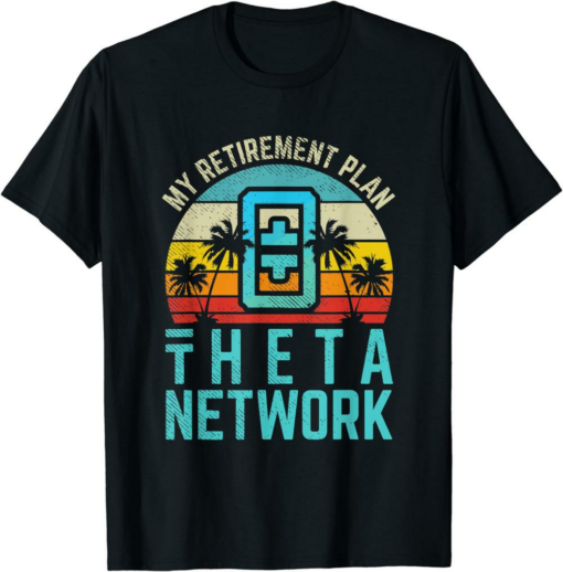 Theta Coin T-Shirt Cryptocurrency Retirement Plan Network