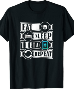 Theta Coin T-Shirt Eat Sleep Crypto Hodl