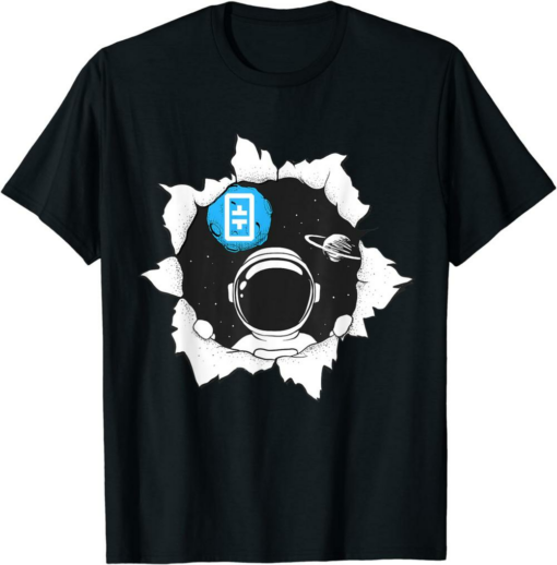 Theta Coin T-Shirt Funny Cryptocurrency Space Moon Gear