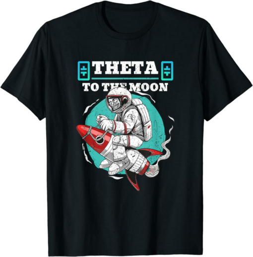 Theta Coin T-Shirt Retro Vintage Crypto To The Moon