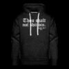 Thou Shalt Not Shitcoin (White Lettering) Bitcoin Hoodie Sweatshirt