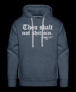 Thou Shalt Not Shitcoin (White Lettering) Bitcoin Hoodie Sweatshirt