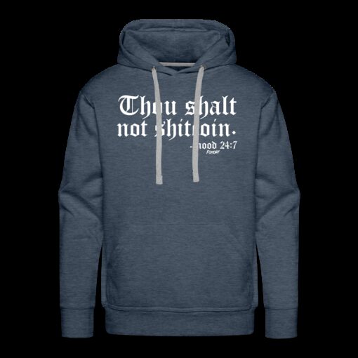 Thou Shalt Not Shitcoin (White Lettering) Bitcoin Hoodie Sweatshirt