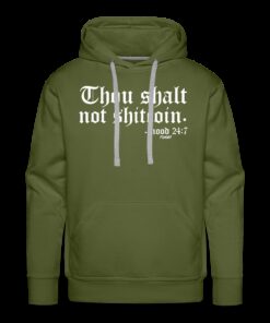 Thou Shalt Not Shitcoin White Lettering Bitcoin Hoodie Sweatshirt 3