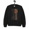 Vintage American Flag Bitcoin Sweatshirt