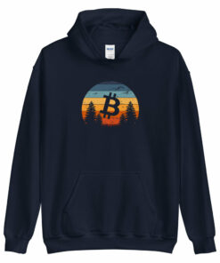 Vintage Bitcoin Sunset Unisex Hoodie 2 Vintage Bitcoin Sunset Unisex Hoodie 3