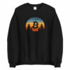 Vintage Bitcoin Sunset Unisex Sweatshirt