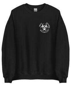 Vintage Toxic Bitcoin Maximalist Chest Badge Sweatshirt