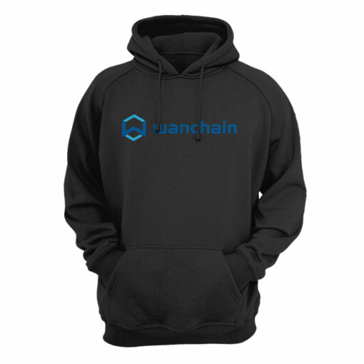 Wanchain horizontal logo hoodie