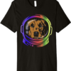 White Astrodoge T-Shirt Dog Astronaut Floating In Space