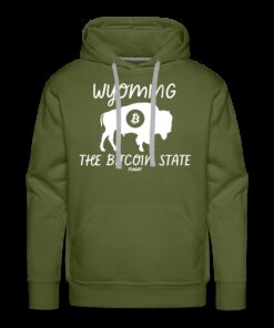 Wyoming The Bitcoin State Hoodie Sweatshirt