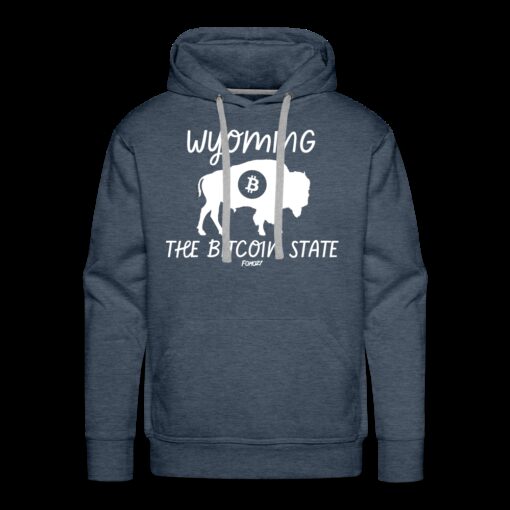 Wyoming The Bitcoin State Hoodie Sweatshirt