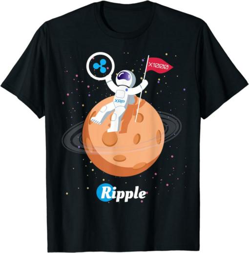 XRP Coin T-Shirt Blockchain Cryptocurrency Ripple
