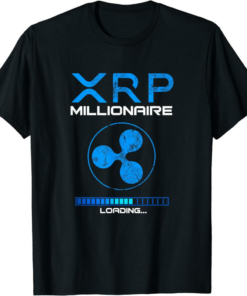 XRP Coin T-Shirt Crypto Millionaire HODL Loading Ripple