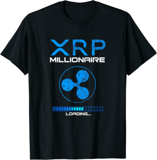 XRP Coin T-Shirt Crypto Millionaire HODL Loading Ripple