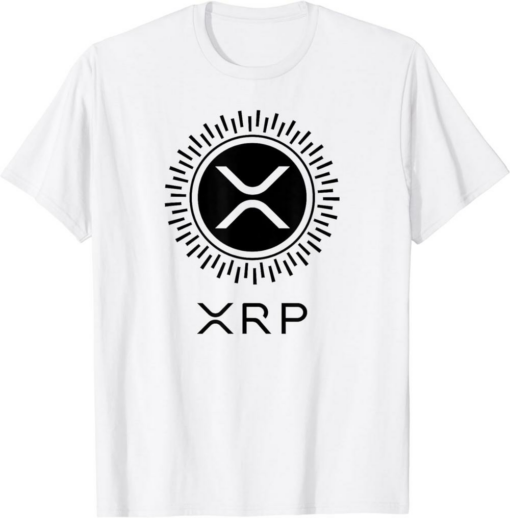 XRP Coin T-Shirt Cryptocurrency Logo Circle Crypto