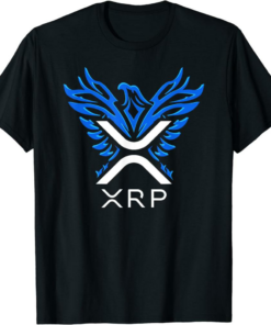 XRP Coin T-Shirt Cryptocurrency Logo Rising Phoenix