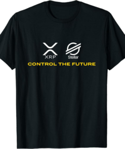 XRP Coin T-Shirt Cryptocurrency XLM Control The Future