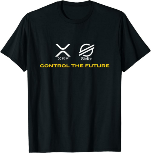 XRP Coin T-Shirt Cryptocurrency XLM Control The Future