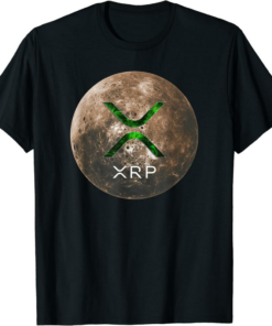 XRP Coin T-Shirt Far Moon Ripple Crypto Currency Digital