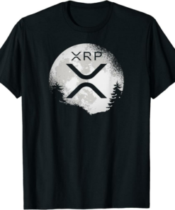 XRP Coin T-Shirt Hodl To The Moon Crypto