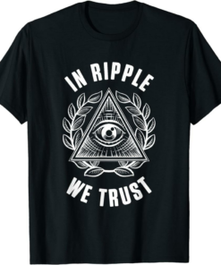 XRP Coin T-Shirt In Ripple We Trust Crypto Money