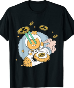 XRP Coin T-Shirt Laser Eyes Ripple Cat Rocket Moon