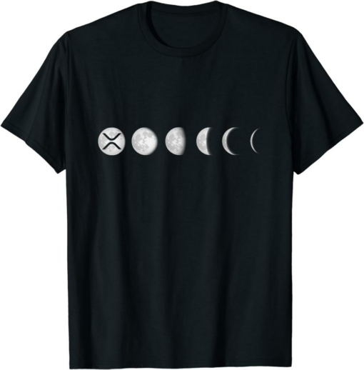 XRP Coin T-Shirt Moon Ripple Hodl Crypto Cryptocurrency