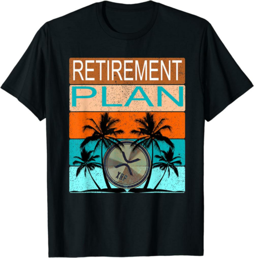 XRP Coin T-Shirt Retirement Design For Crypto Investor