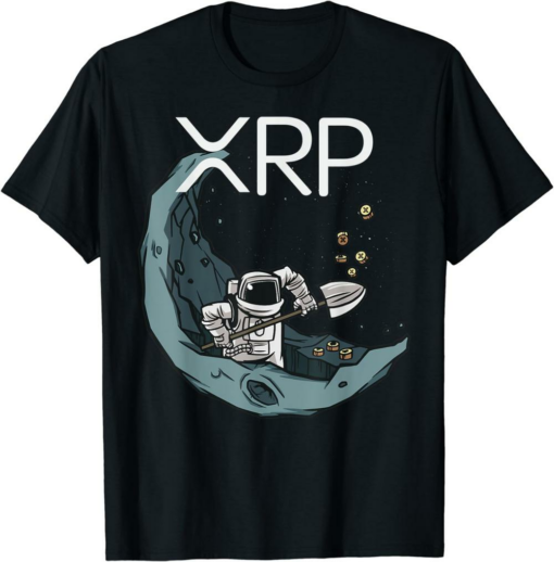 XRP Coin T-Shirt Ripple Bullrun Moon Cryptocurrency Investor