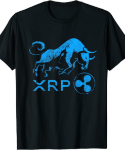 XRP Coin T-Shirt Ripple Crypto BULLRUN HODL Rich Millionaire
