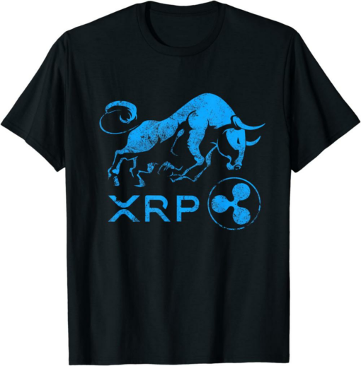 XRP Coin T-Shirt Ripple Crypto BULLRUN HODL Rich Millionaire