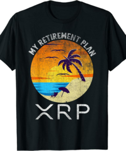 XRP Coin T-Shirt Ripple Cryptocurrency My Retirement Plan
