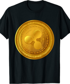 XRP Coin T-Shirt Ripple Cryptocurrency Wallet HODLer