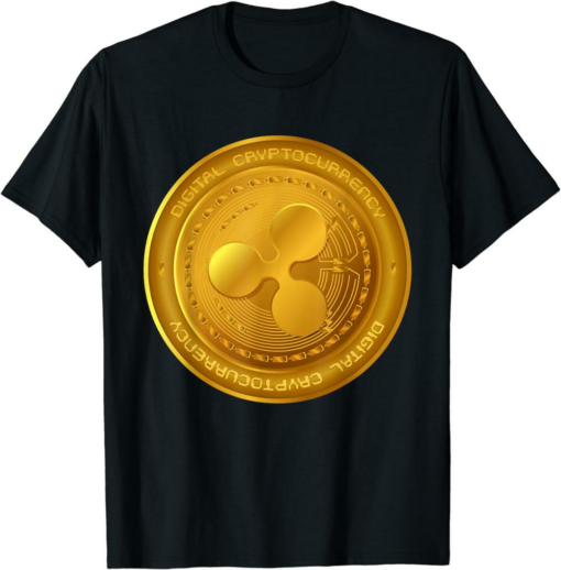 XRP Coin T-Shirt Ripple Cryptocurrency Wallet HODLer
