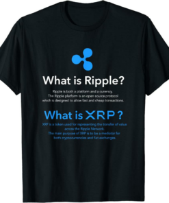 XRP Coin T-Shirt Ripple Definition In Crypto DeFi Technology