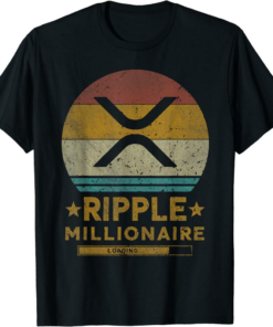 XRP Coin T-Shirt Ripple Funny Ripple Millionaire Vintage