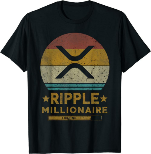 XRP Coin T-Shirt Ripple Funny Ripple Millionaire Vintage