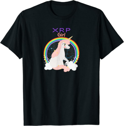 XRP Coin T-Shirt Ripple Girl Bitcoin Crypto Cryptocurrency