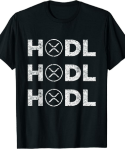 XRP Coin T-Shirt Ripple HODL Funny Crypto Gift