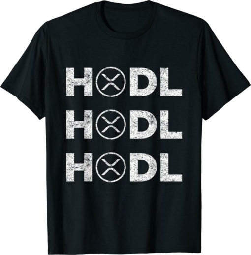 XRP Coin T-Shirt Ripple HODL Funny Crypto Gift