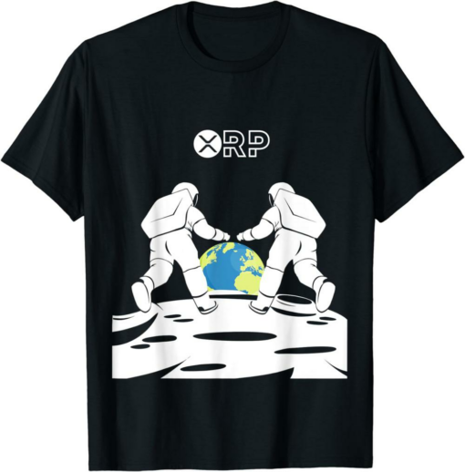 XRP Coin T-Shirt Ripple Millionaire Token Bullrun Blockchain