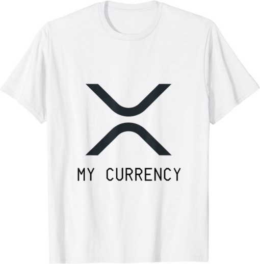 XRP Coin T-Shirt Ripple My Currency The Ripple Crypto Logo