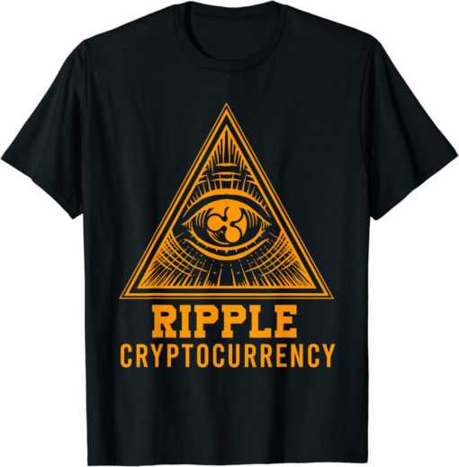 XRP Coin T-Shirt Ripple Pyramid Crypto Money Cryptocurrency